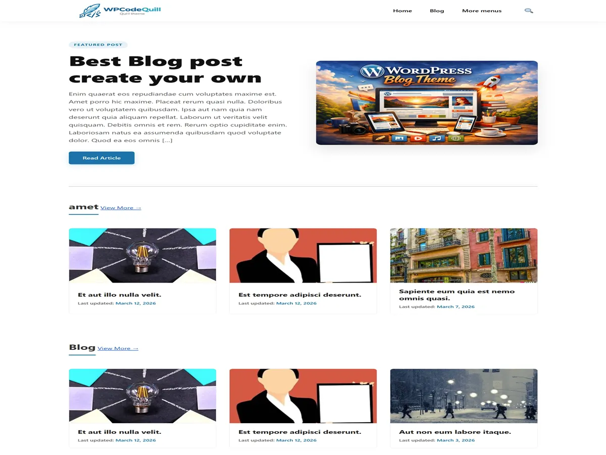 Quill WordPress Theme