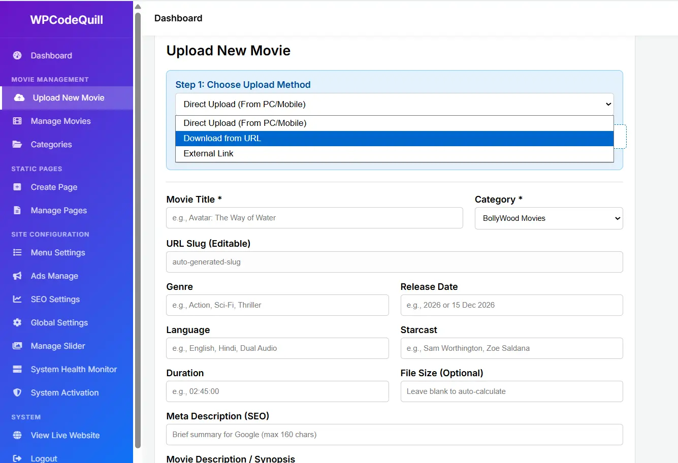 Movify – Movie Portal PHP Script with Admin Panel - Feature Screenshot 4