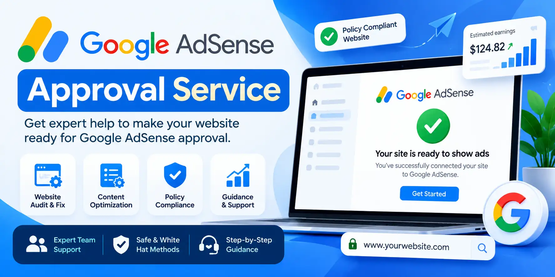 Google AdSense Approval Service